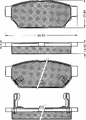 BSF 10566 - Тормозные колодки, дисковые, комплект autosila-amz.com