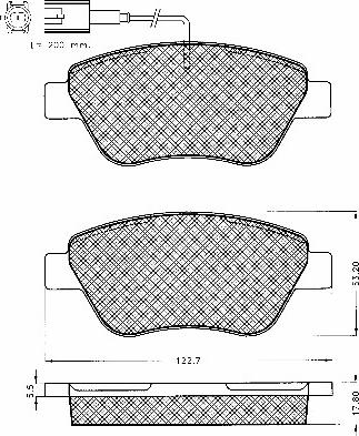 BSF 10567 - Тормозные колодки, дисковые, комплект autosila-amz.com