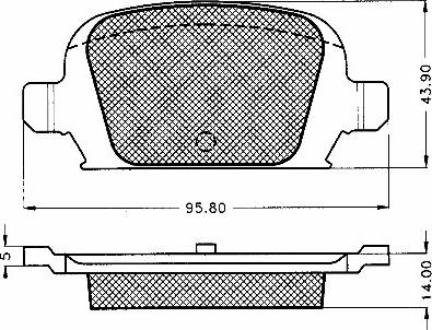 BSF 10579 - Тормозные колодки, дисковые, комплект autosila-amz.com