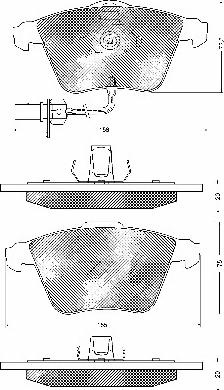 BSF 10690 - Тормозные колодки, дисковые, комплект autosila-amz.com