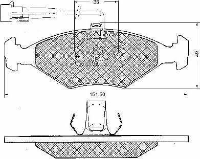 BSF 10648 - Тормозные колодки, дисковые, комплект autosila-amz.com