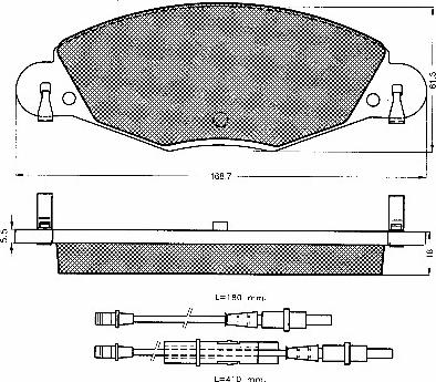 BSF 10606 - Тормозные колодки, дисковые, комплект autosila-amz.com