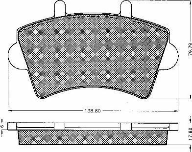 Triscan 414-1452 - Тормозные колодки, дисковые, комплект autosila-amz.com