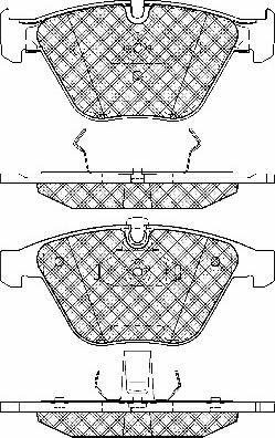 BSF 10684 - Тормозные колодки, дисковые, комплект autosila-amz.com