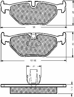 BSF 10670 - Тормозные колодки, дисковые, комплект autosila-amz.com