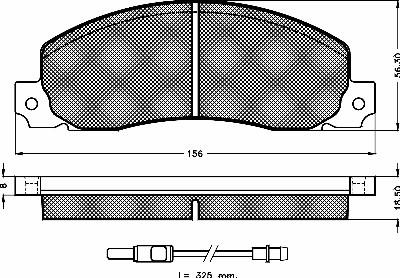 BSF 10195 - Тормозные колодки, дисковые, комплект autosila-amz.com