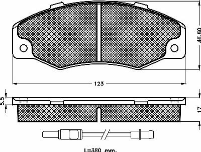 BSF 10185 - Тормозные колодки, дисковые, комплект autosila-amz.com