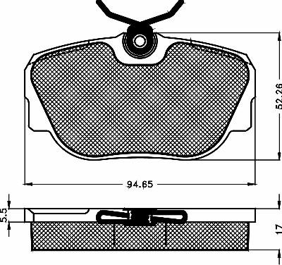 BSF 10138 - Тормозные колодки, дисковые, комплект autosila-amz.com