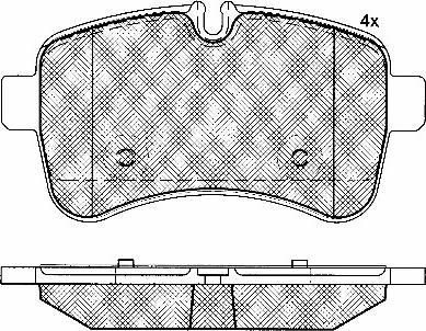 BSF 10891 - Тормозные колодки, дисковые, комплект autosila-amz.com