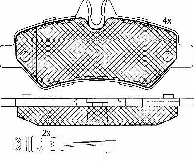 BSF 10849 - Тормозные колодки, дисковые, комплект autosila-amz.com