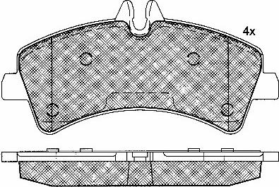 BSF 10851 - Тормозные колодки, дисковые, комплект autosila-amz.com