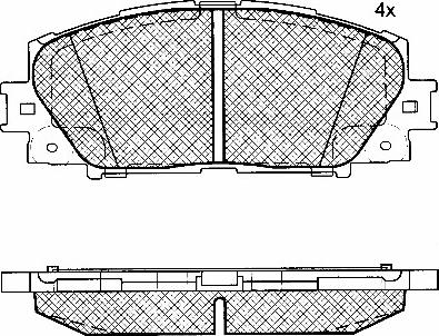 BSF 10836 - Тормозные колодки, дисковые, комплект autosila-amz.com