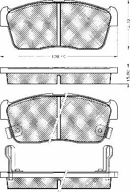 BSF 10823 - Тормозные колодки, дисковые, комплект autosila-amz.com