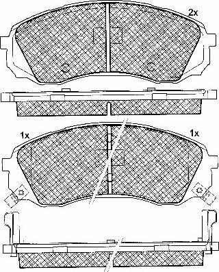 BSF 10873 - Тормозные колодки, дисковые, комплект autosila-amz.com