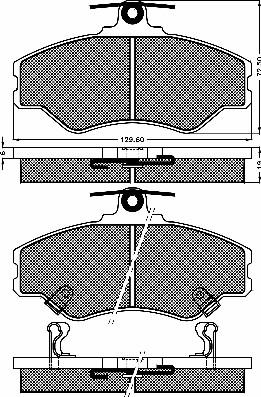 BSF 10390 - Тормозные колодки, дисковые, комплект autosila-amz.com