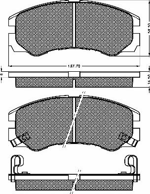 BSF 10362 - Тормозные колодки, дисковые, комплект autosila-amz.com