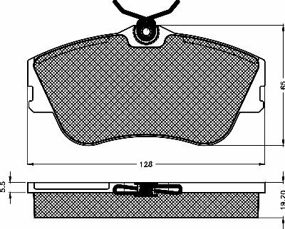 BSF 10384 - Тормозные колодки, дисковые, комплект autosila-amz.com