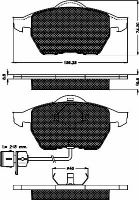 BSF 10338 - Тормозные колодки, дисковые, комплект autosila-amz.com