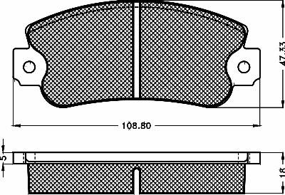 BSF 10326 - Тормозные колодки, дисковые, комплект autosila-amz.com