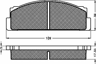 BSF 10321 - Тормозные колодки, дисковые, комплект autosila-amz.com