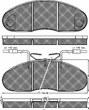 BSF 10295 - Тормозные колодки, дисковые, комплект autosila-amz.com