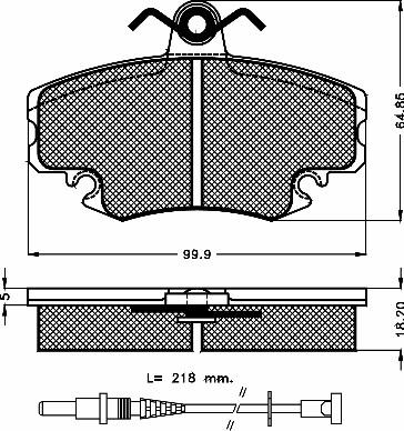 BSF 10248 - Тормозные колодки, дисковые, комплект autosila-amz.com