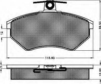 DJ Parts BP2898 - Тормозные колодки, дисковые, комплект autosila-amz.com