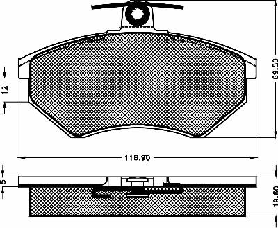 BSF 10256 - Тормозные колодки, дисковые, комплект autosila-amz.com