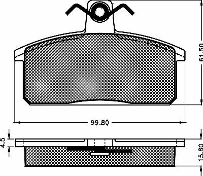 BSF 10264 - Тормозные колодки, дисковые, комплект autosila-amz.com