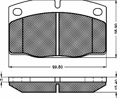 BSF 10280 - Тормозные колодки, дисковые, комплект autosila-amz.com