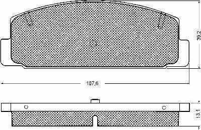 BSF 10746 - Тормозные колодки, дисковые, комплект autosila-amz.com