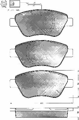 BSF 10750 - Тормозные колодки, дисковые, комплект autosila-amz.com