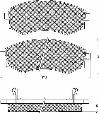 BSF 10706 - Тормозные колодки, дисковые, комплект autosila-amz.com