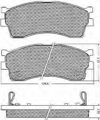 Magneti Marelli 363700201335 - Тормозные колодки, дисковые, комплект autosila-amz.com