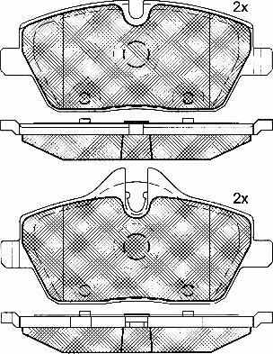 BSF 10771 - Тормозные колодки, дисковые, комплект autosila-amz.com