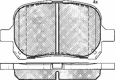 BSF 10777 - Тормозные колодки, дисковые, комплект autosila-amz.com