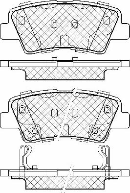 CHANGAN S101063-0401 - Тормозные колодки, дисковые, комплект autosila-amz.com