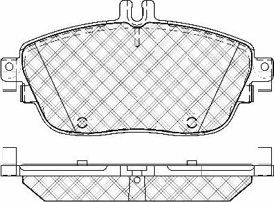 Mercedes-Benz 0004209104 - Тормозные колодки, дисковые, комплект autosila-amz.com