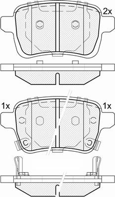 Dr!ve+ DP1010.10.1146 - Тормозные колодки, дисковые, комплект autosila-amz.com