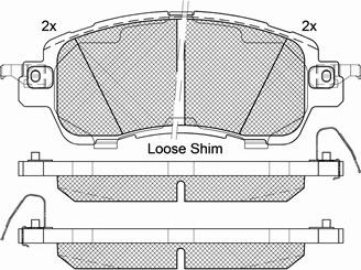 Valeo 302492 - Тормозные колодки, дисковые, комплект autosila-amz.com