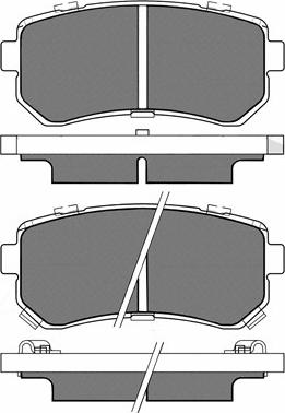 BSF 20261 - Тормозные колодки, дисковые, комплект autosila-amz.com