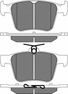 BSF 20232 - Тормозные колодки, дисковые, комплект autosila-amz.com