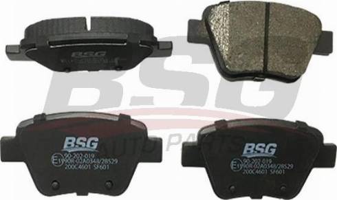 BSG BSG 90-202-019 - Тормозные колодки, дисковые, комплект autosila-amz.com