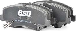 BSG BSG 40-200-017 - Тормозные колодки, дисковые, комплект autosila-amz.com