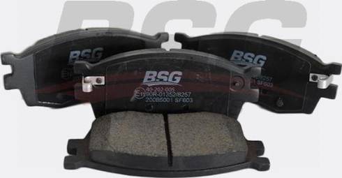 BSG BSG 40-202-005 - Тормозные колодки, дисковые, комплект autosila-amz.com