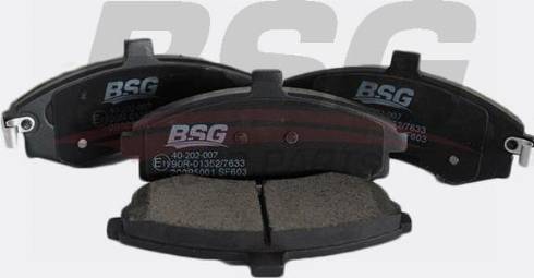 BSG BSG 40-202-007 - Тормозные колодки, дисковые, комплект autosila-amz.com