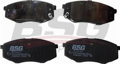 BSG BSG 40-202-015 - Тормозные колодки, дисковые, комплект autosila-amz.com