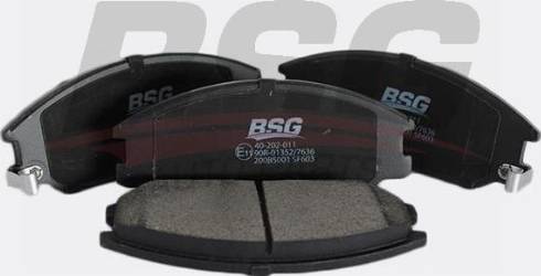 BSG BSG 40-202-011 - Тормозные колодки, дисковые, комплект autosila-amz.com