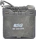 BSG BSG 60-200-049 - Тормозные колодки, дисковые, комплект autosila-amz.com