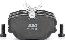 BSG BSG 60-200-034 - BSG 60-200-034_КОЛОДКИ ДИСКОВЫЕ ПЕРЕДНИЕ!/ MB W201 1.8-2.6I/2.0-2.5TD 82-93 autosila-amz.com